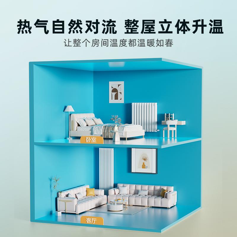 暖气片散热器5025钢二柱壁挂式取暖器片家用加厚水循环暖气片