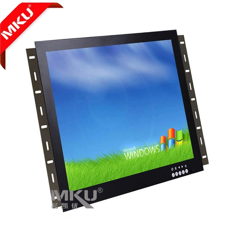 12寸液晶监视器工业级金属壳嵌入式桌面式AV BNC HDMI VGA液晶屏