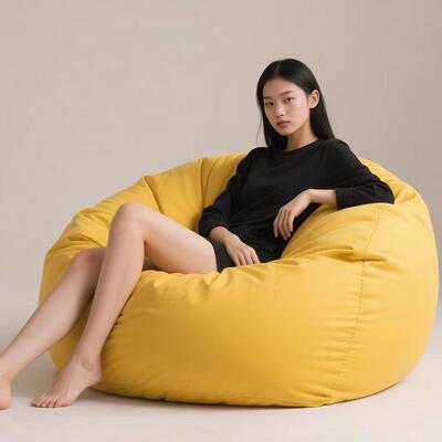 懒人沙发豆袋家用卧室可躺可睡创意小坐墩单人阳台休闲椅子榻榻米