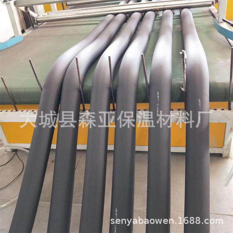 神州橡塑保温管B2级保温隔热铝箔橡塑管壳防冻套管现货