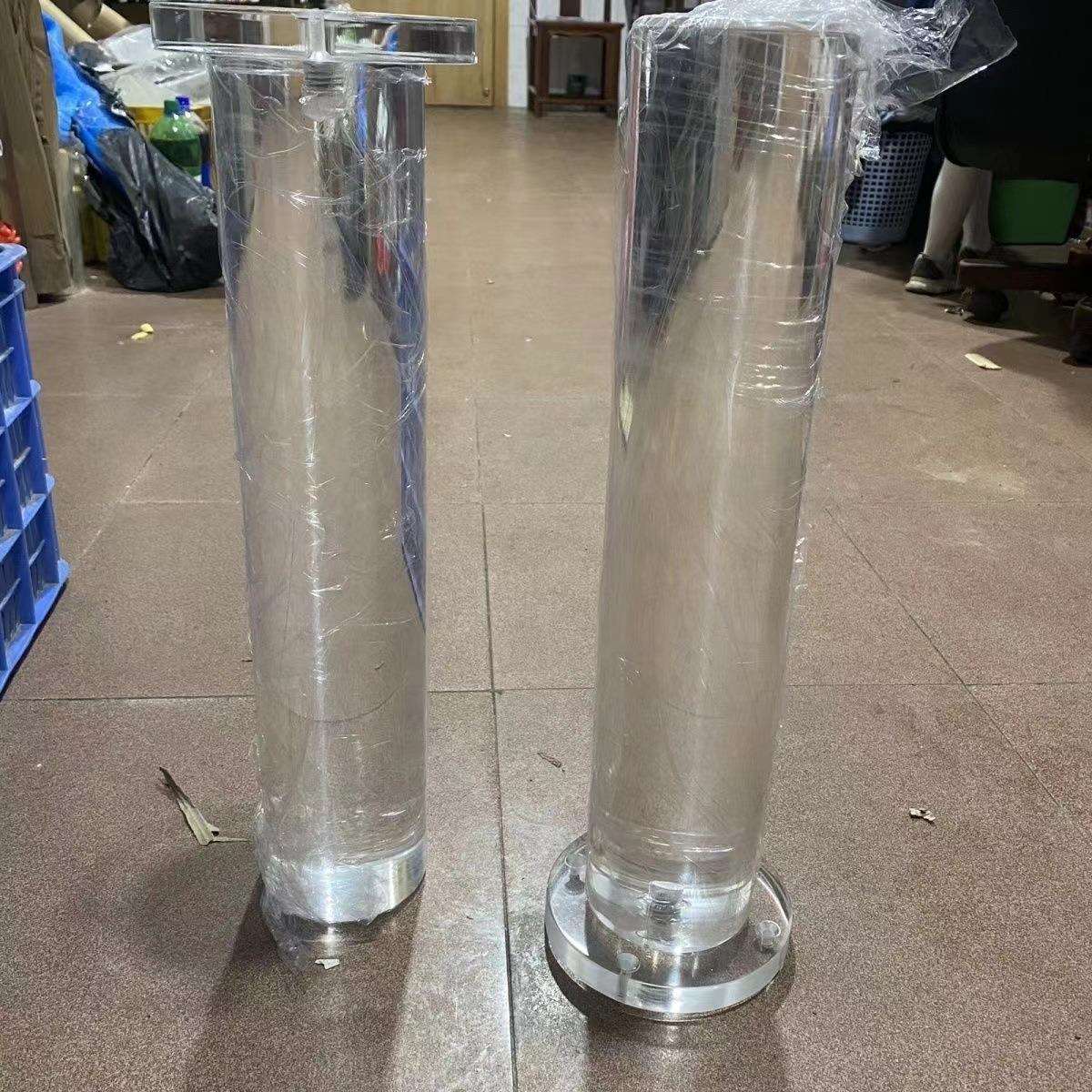 亚克力桌腿支架圆柱书桌支撑腿梳妆台吧台脚支撑有机玻璃圆棒