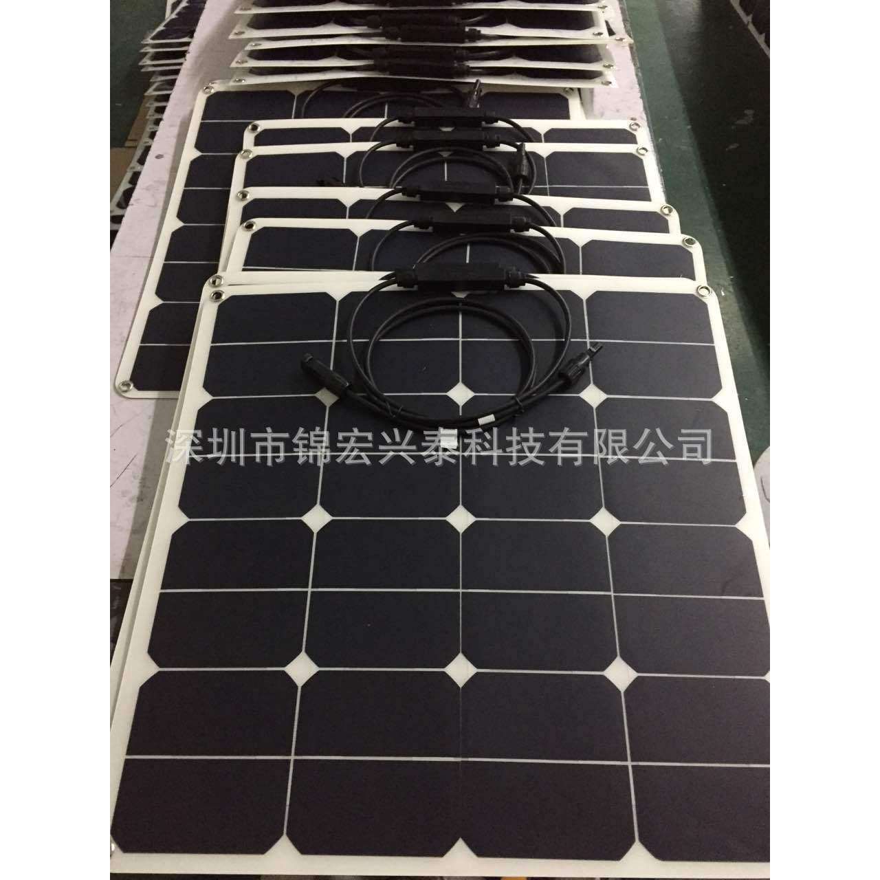 热卖高转换率太阳能充电板 SUNPOWER电池片,18V50W 厂家直销