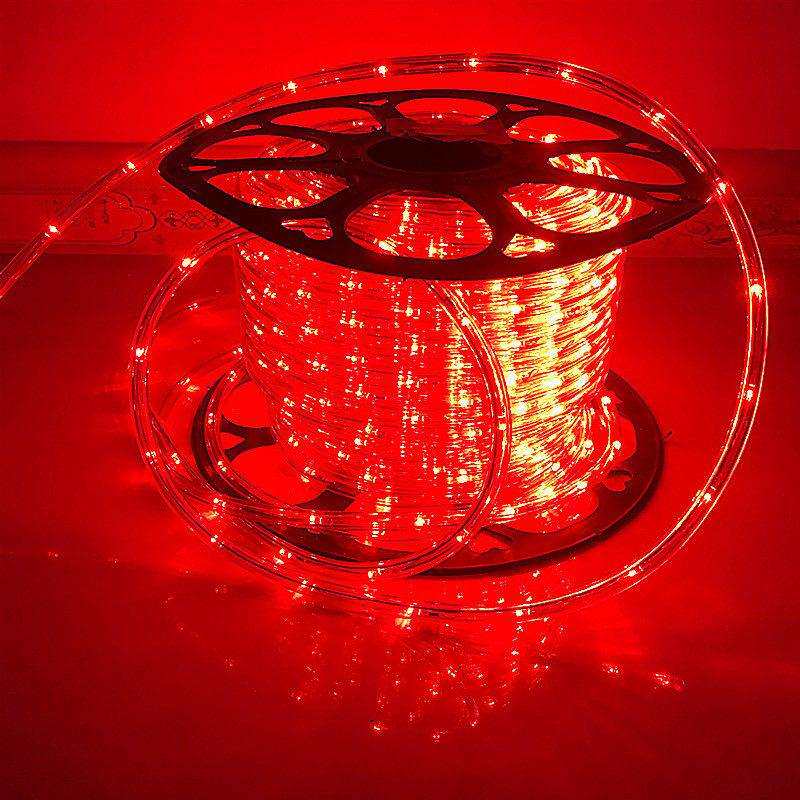 太阳能彩虹管圆二线灯带造型灯户外防水柔性亮化装饰霓虹彩灯带