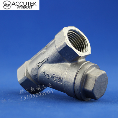 304不锈钢Y型过滤器 y形PVC水管前置水过滤阀门4分6分1寸DN15 80