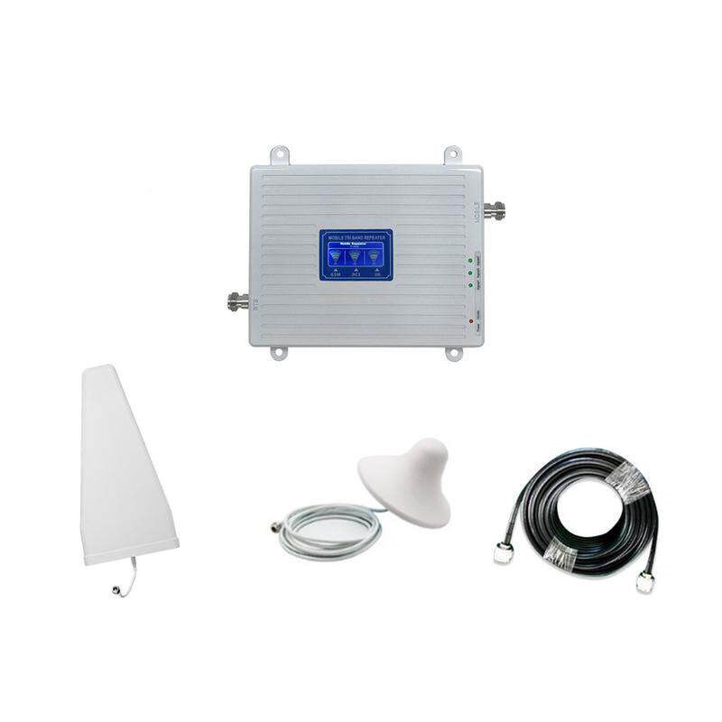 白三频900/1800/2100手机信号放大器 2G 3G 4G上网信号增强器