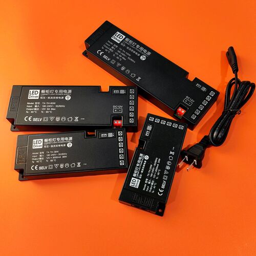 LED12V变压器带杜邦插口衣柜子线条灯带电源酒柜稳压243660W100瓦