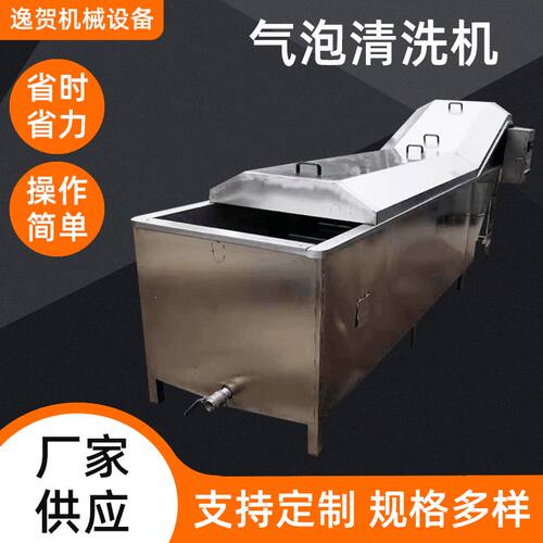 现货果蔬气泡清洗机 全自动臭氧洗菜机商用蘑菇蔬菜清洗设备定 制