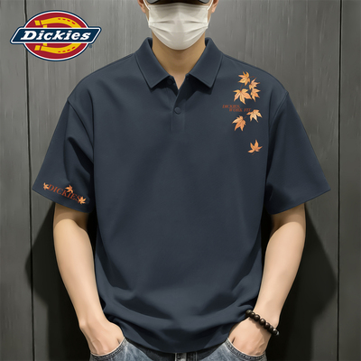 Dickies美式休闲POLO深灰短袖男