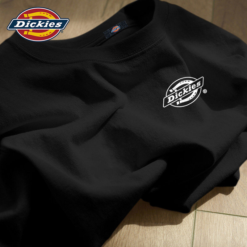 Dickies美式潮牌短袖T恤男生2026新款夏季纯棉黑色高级感体恤半袖
