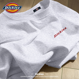 Dickies花灰色美式重磅纯棉短袖T恤男生2026新款夏季潮流半袖百搭