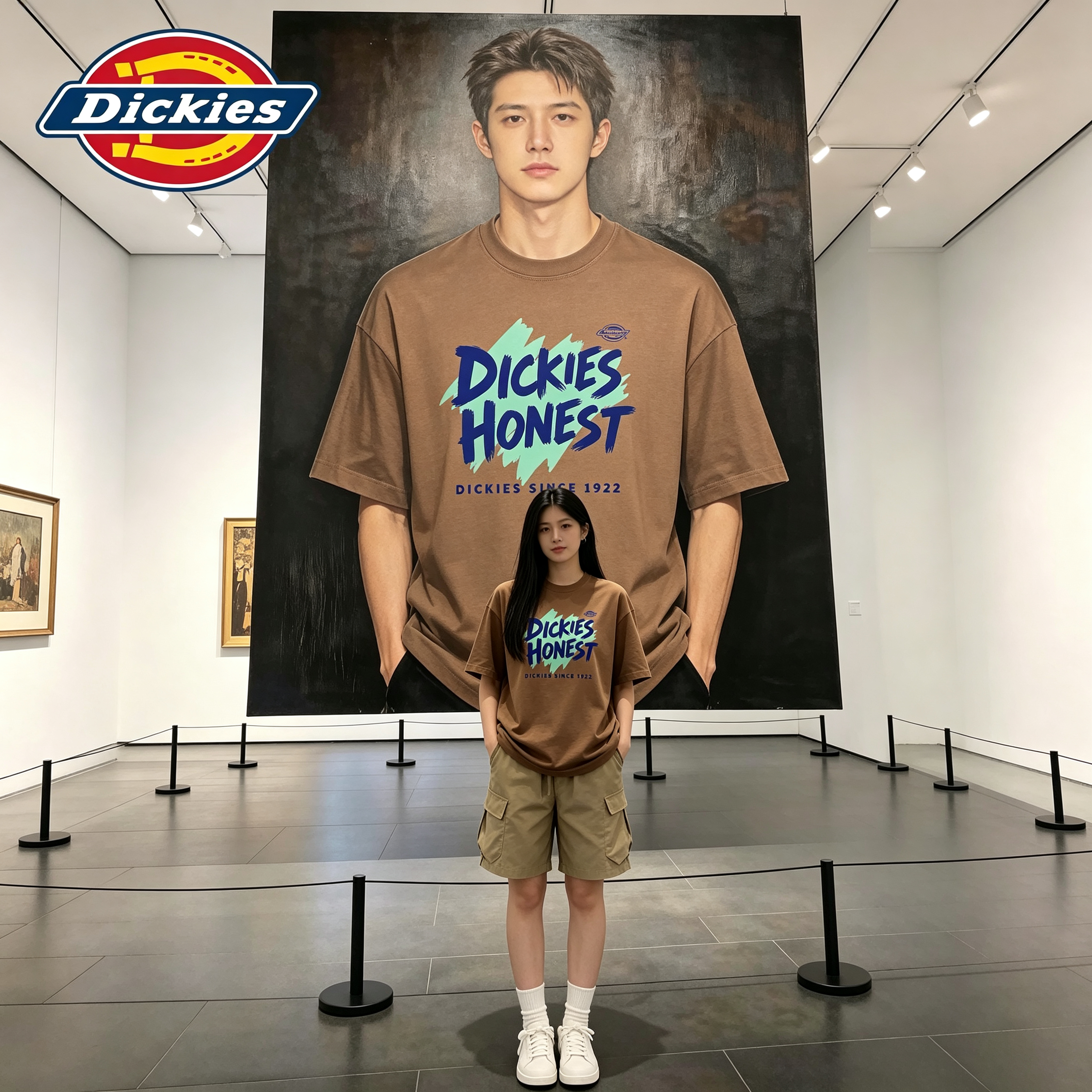 Dickies花灰色男士短袖T恤2026夏