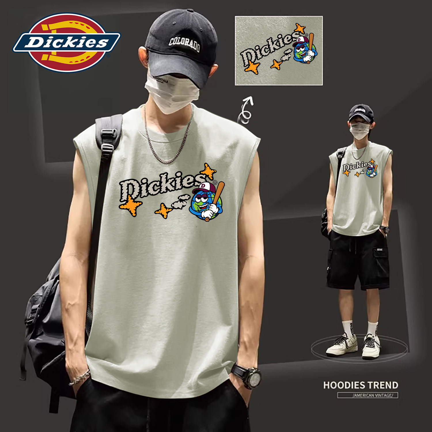 Dickies美式无袖小衫背心男款