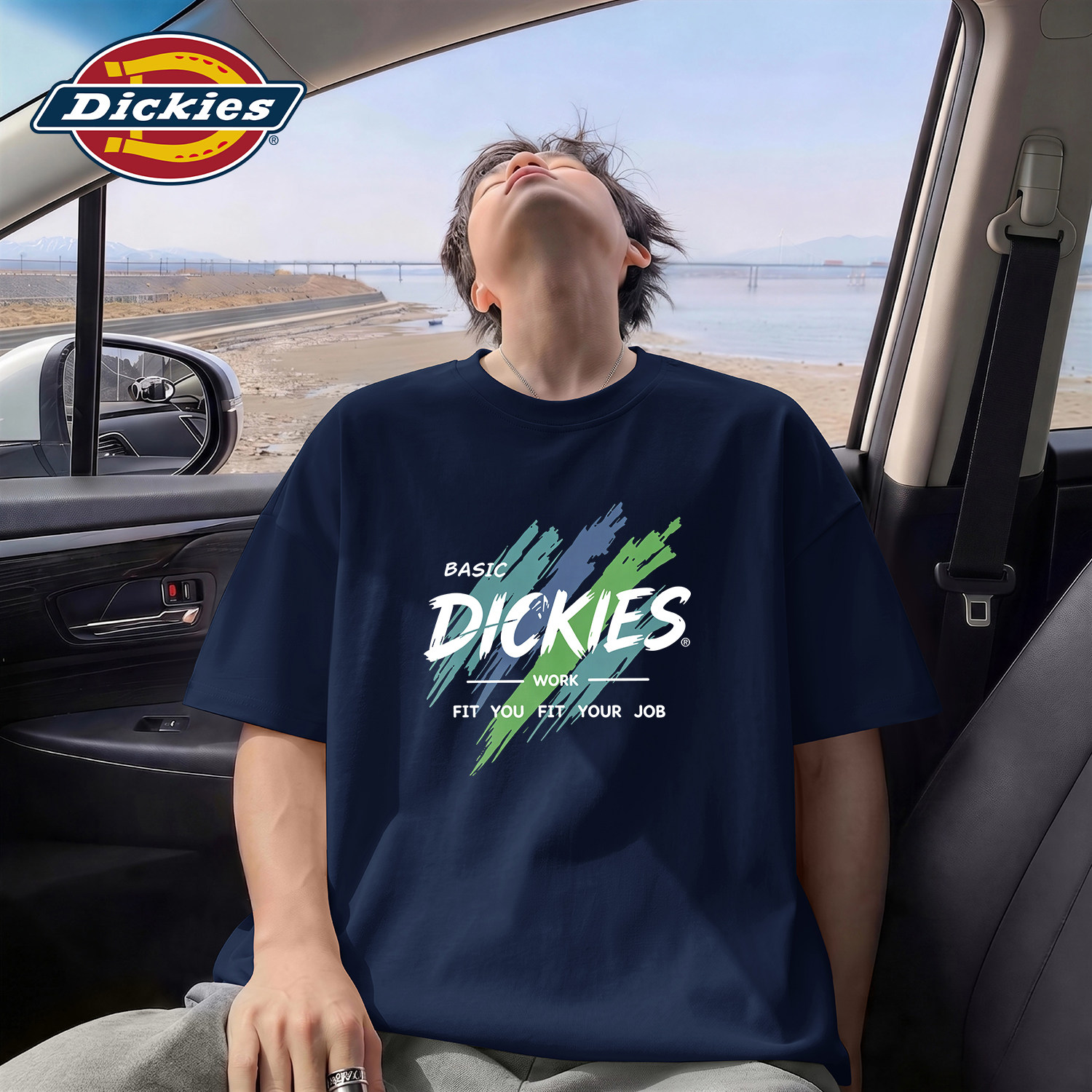 Dickies藏青色男生短袖T恤2026