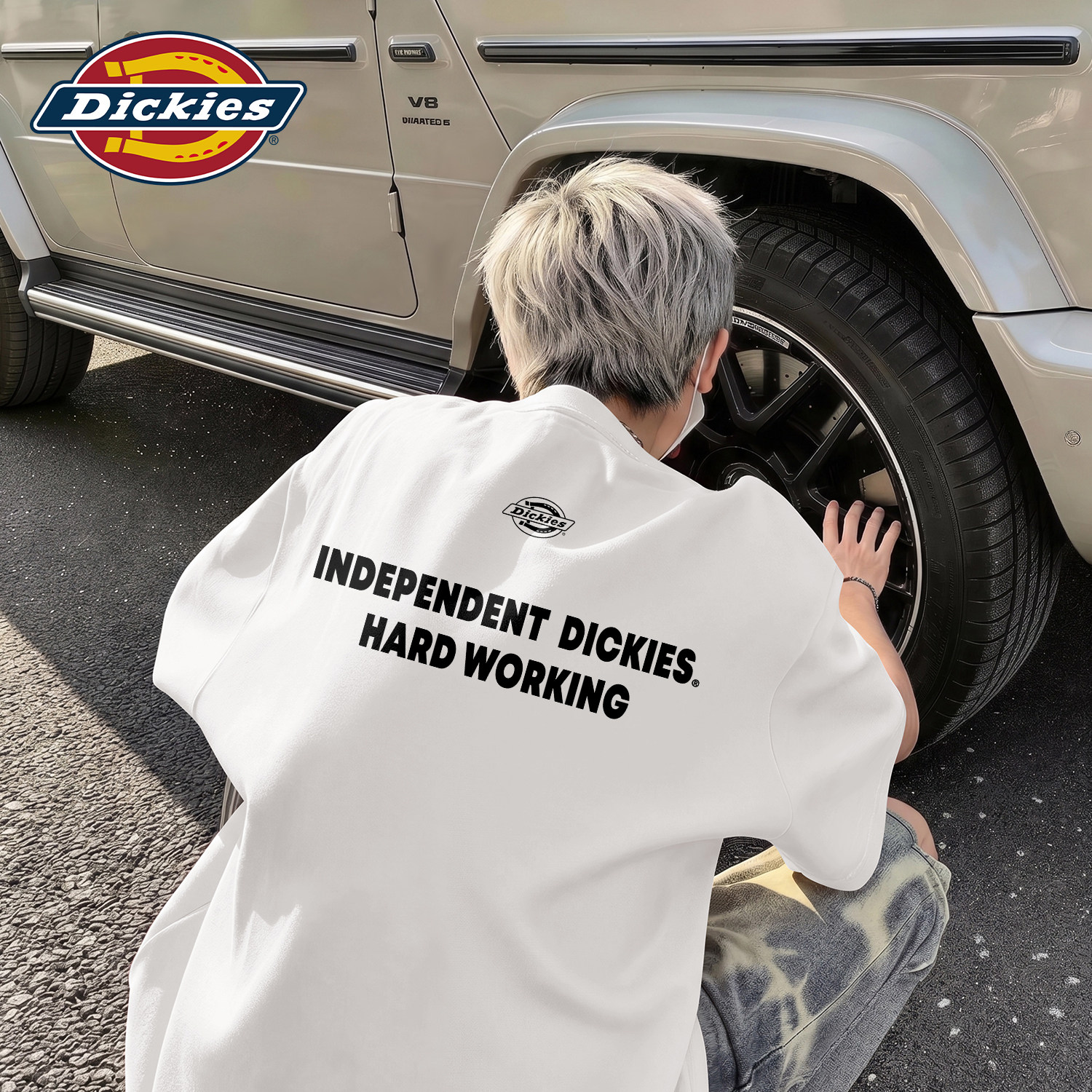 Dickies白色短袖T恤男生2026夏