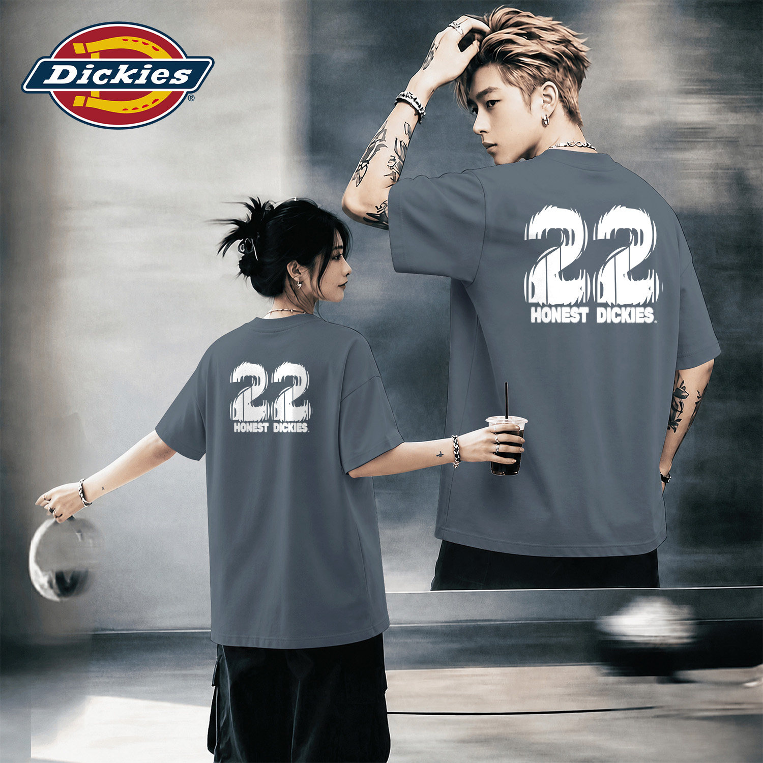 Dickies2026夏季新款男生短袖t恤