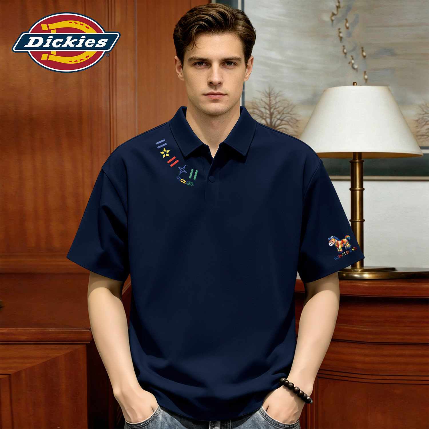 Dickies青少年百搭短袖POLO衫男