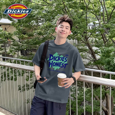 Dickies深灰色美式纯棉短袖T恤男