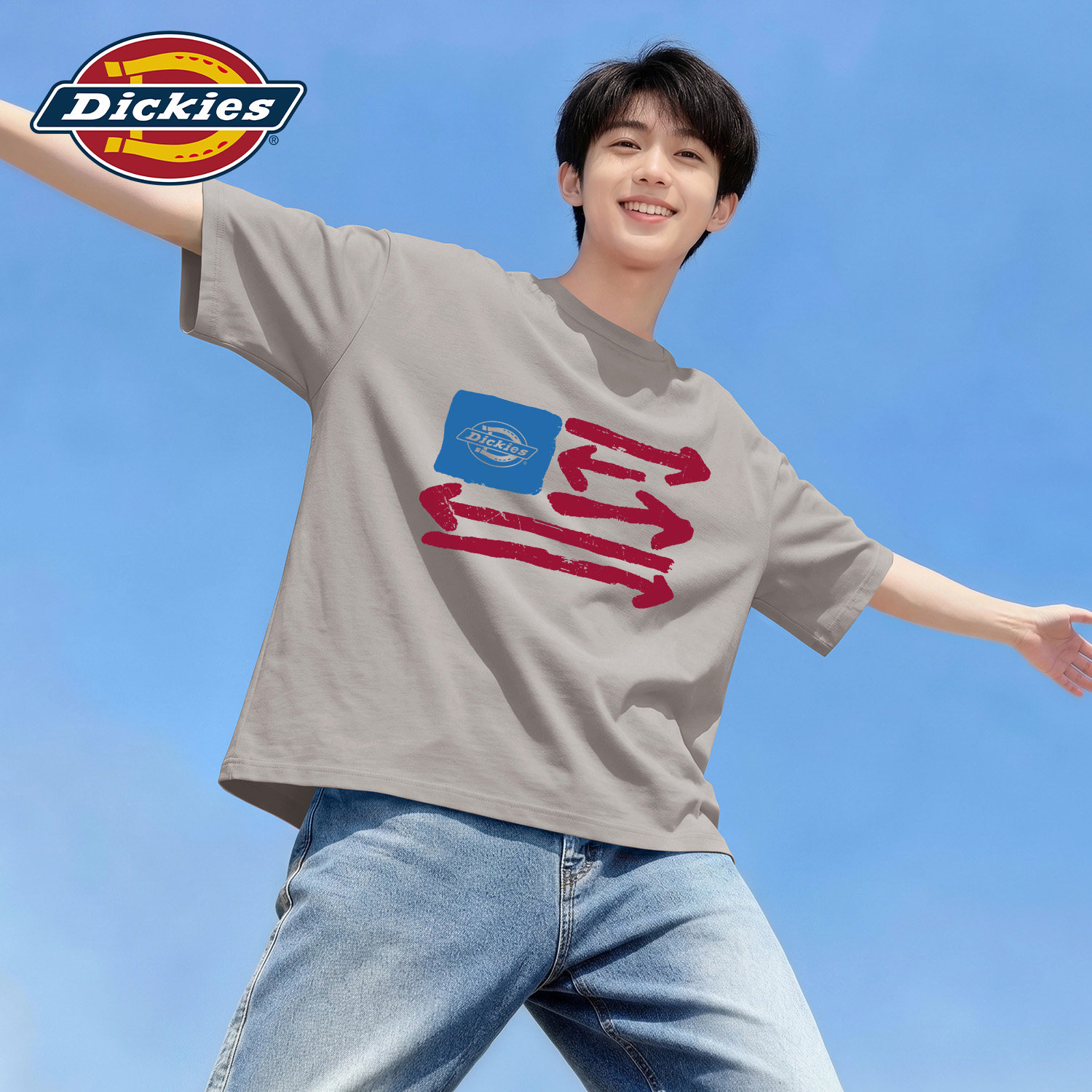 Dickies夏季男生纯棉短袖t恤