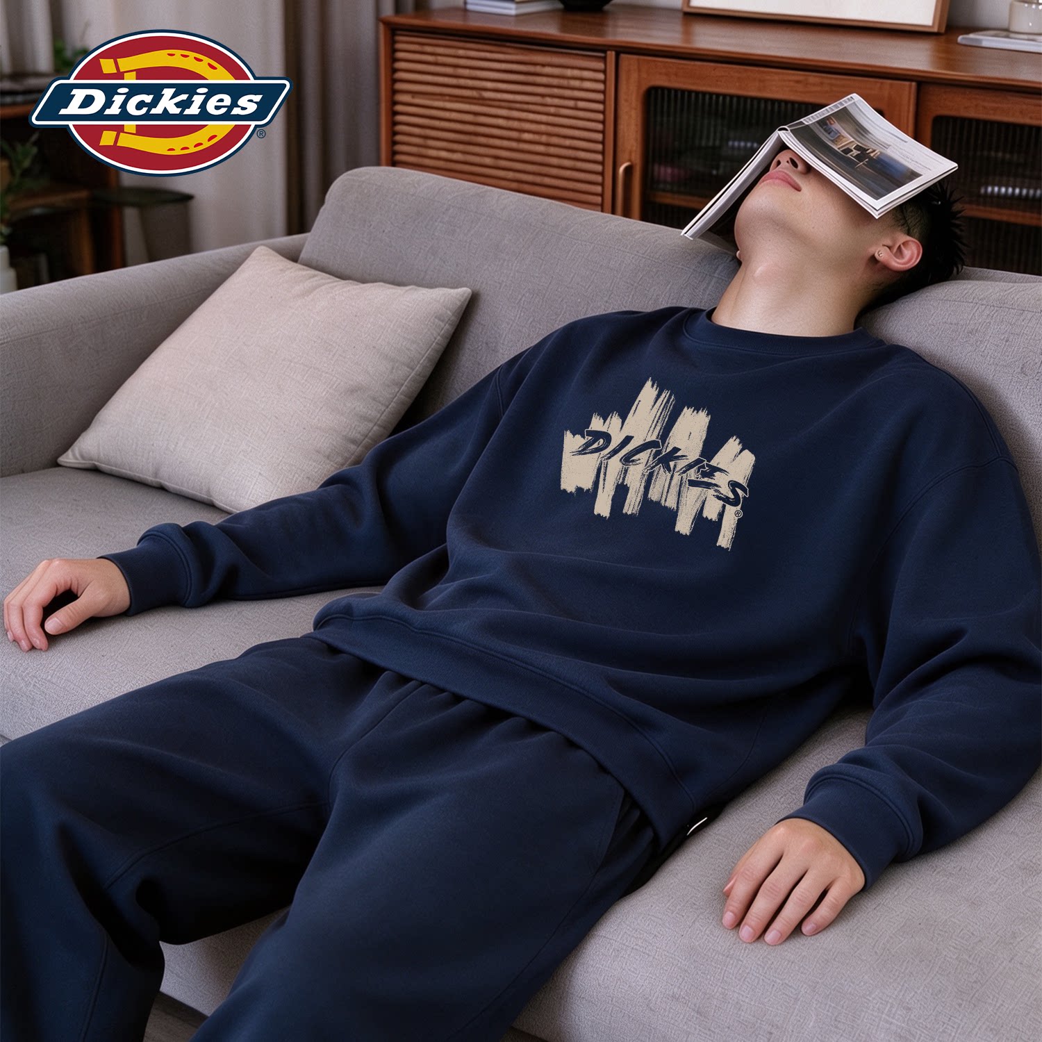 Dickies藏青色男士潮流圆领卫衣