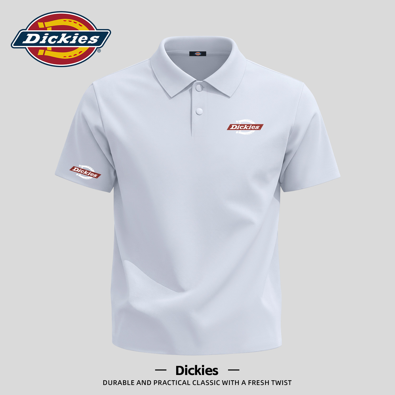 Dickies男士大码休闲短袖POLO衫