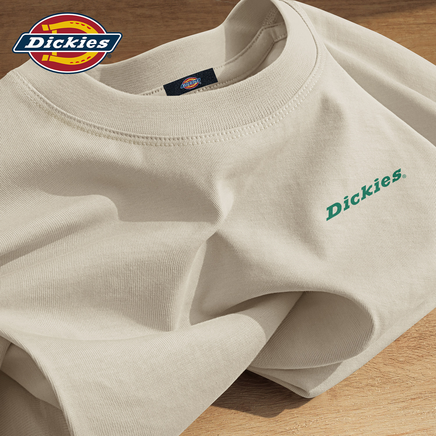 Dickies奶茶色潮流短袖T恤男生