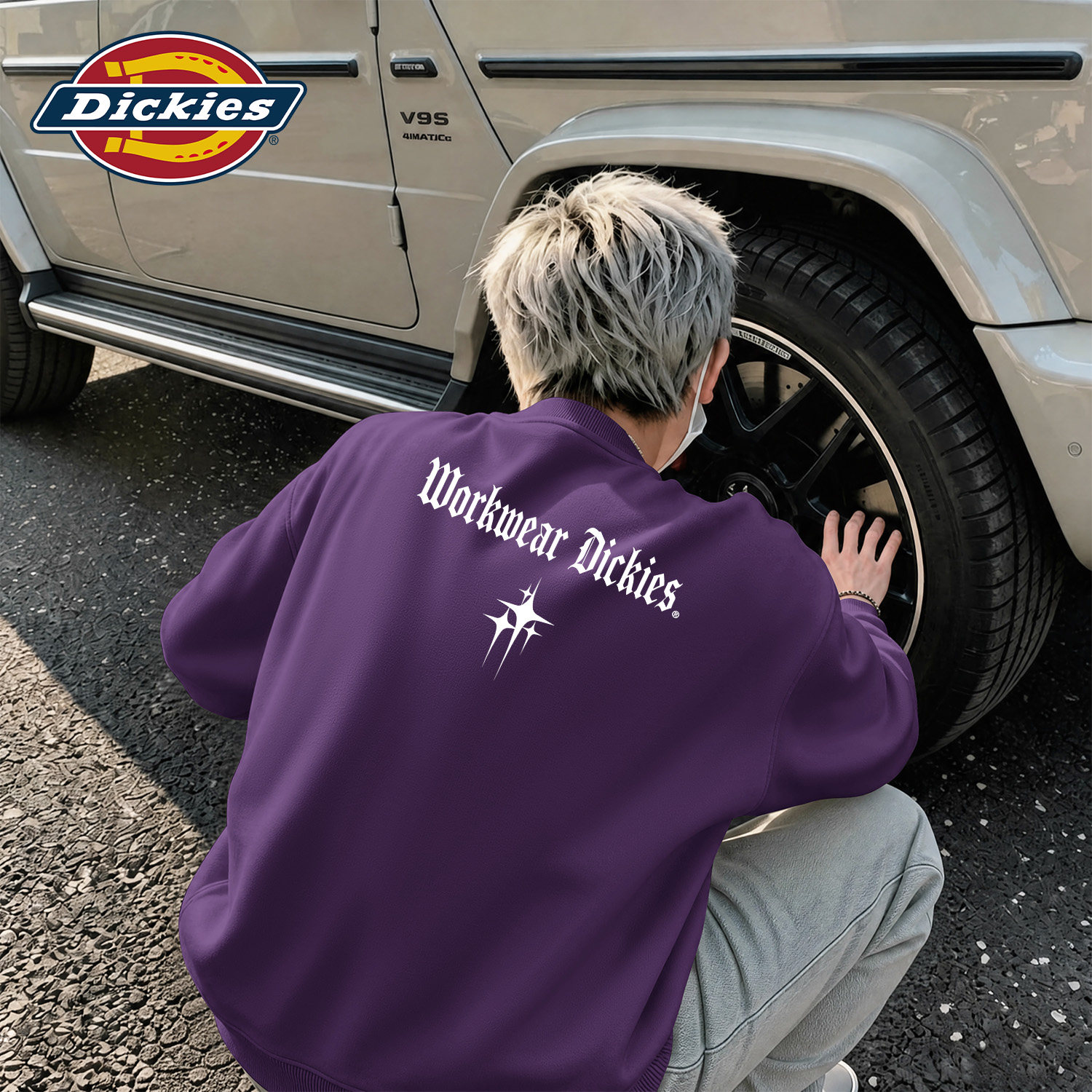 Dickies男士休闲圆领卫衣2026秋