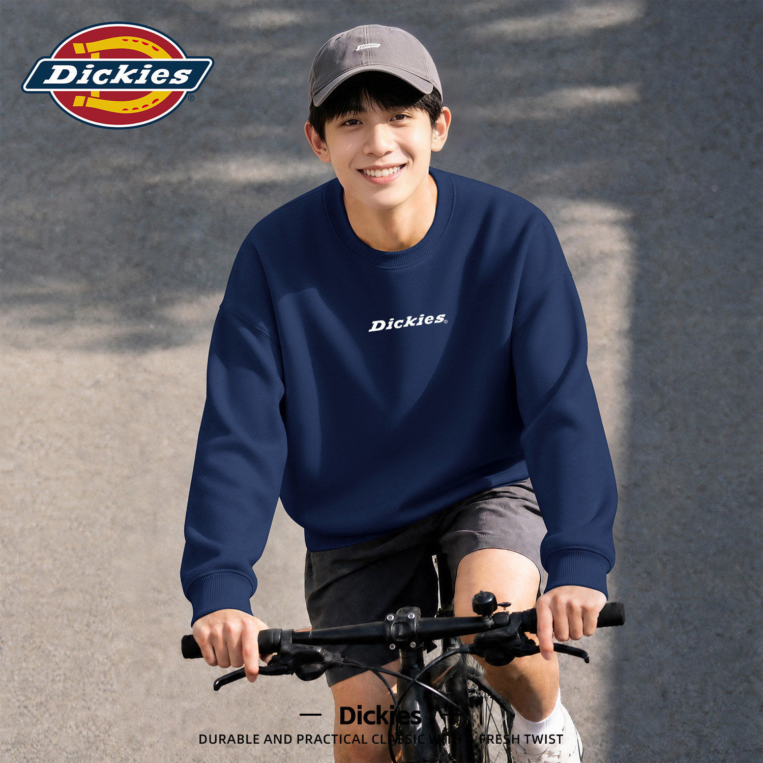 Dickies美式重磅圆领男款卫衣
