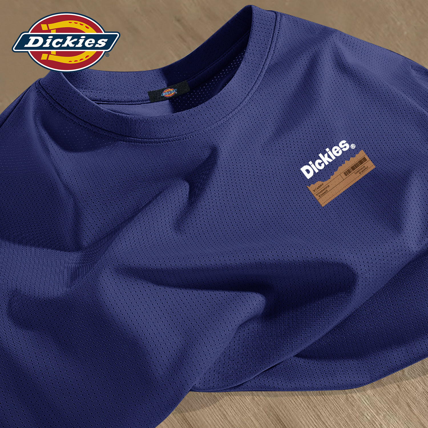 Dickies蓝色冰丝短袖T恤男生夏季