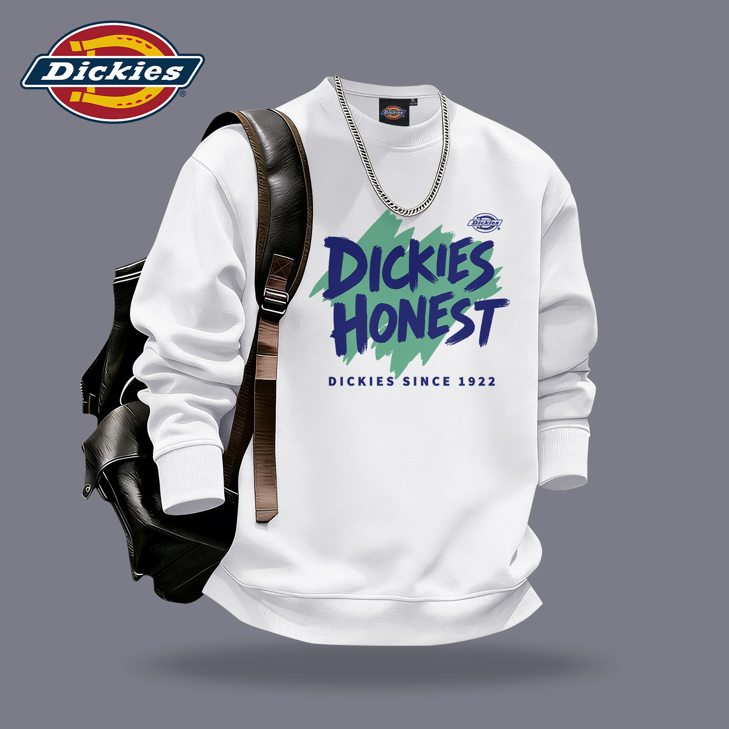 Dickies青少年百搭圆领卫衣男女
