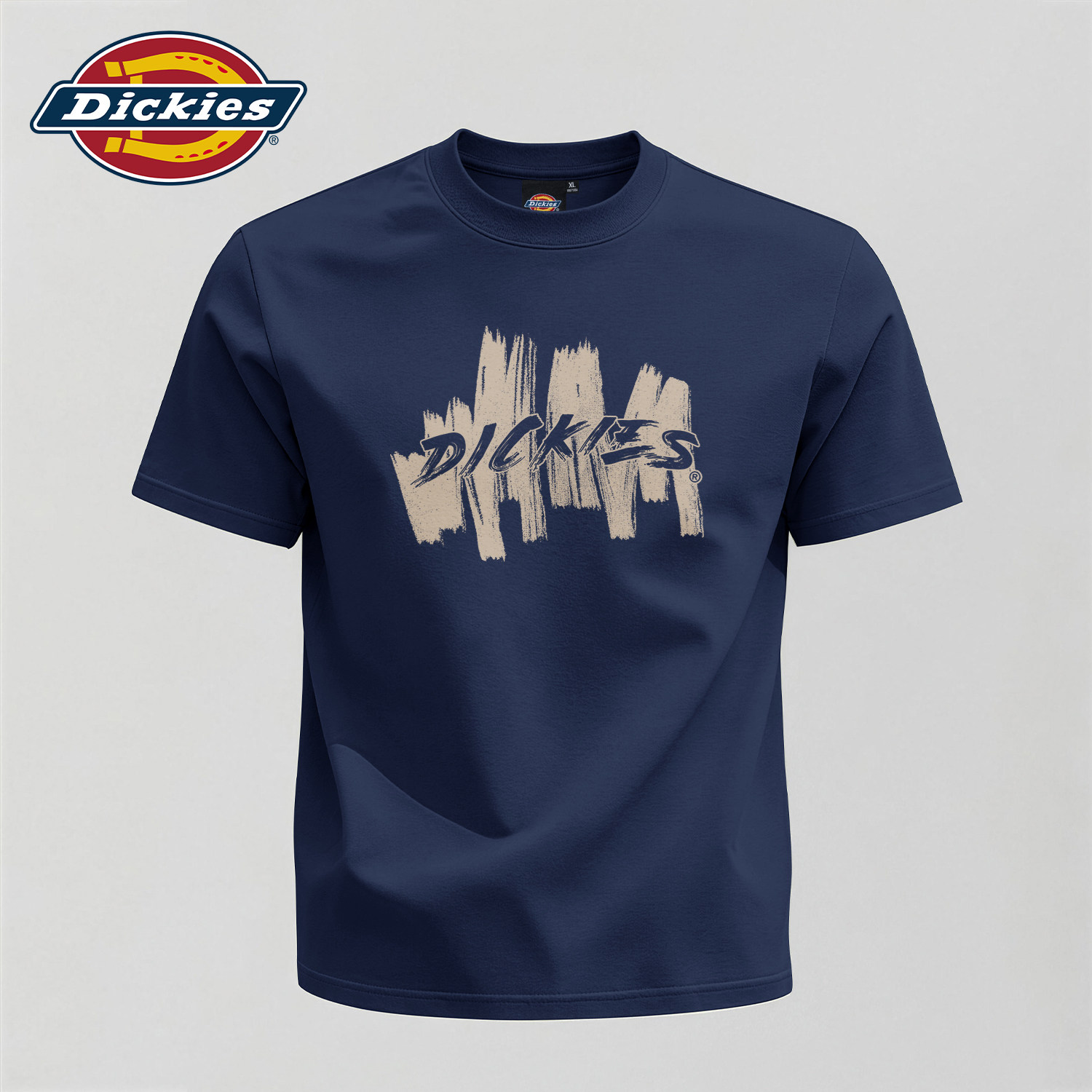 Dickies藏青色纯棉短袖T恤男生