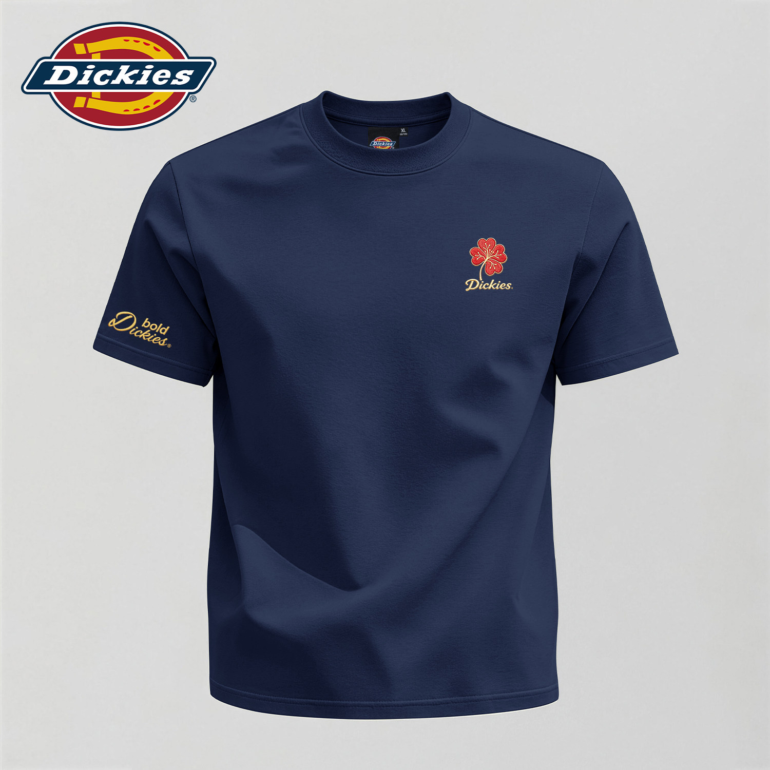 Dickies藏青色男生t恤短袖纯棉