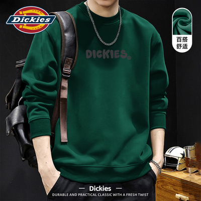 Dickies墨绿男款卫衣2026春新款