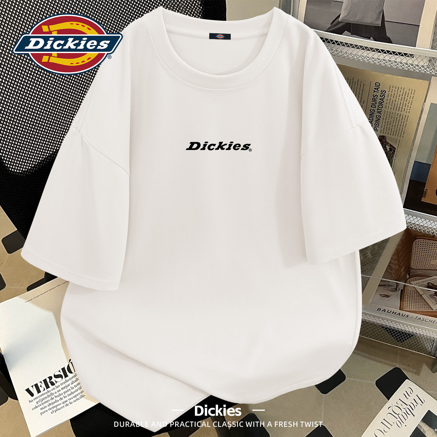 Dickies夏季薄款纯棉短袖T恤男女