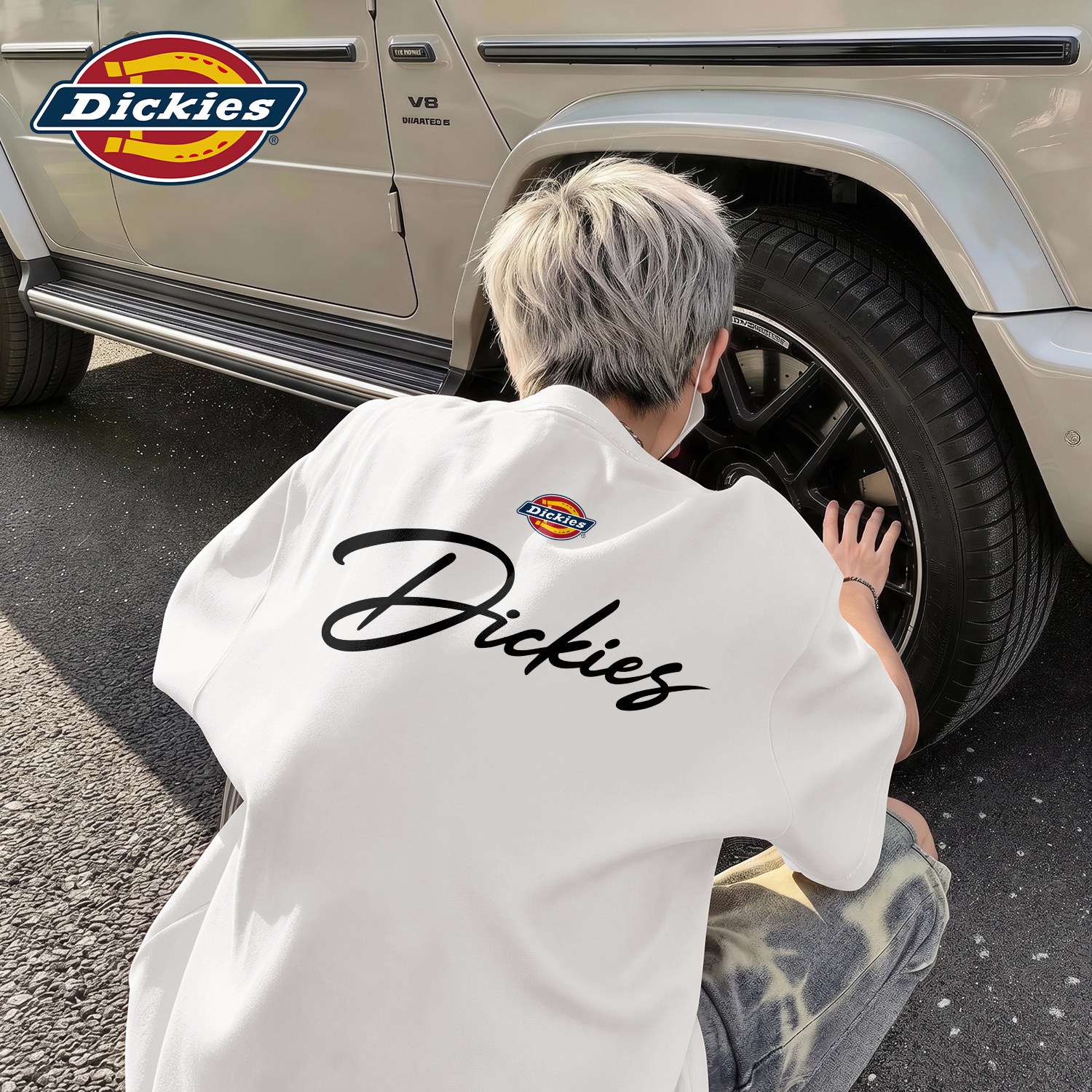 Dickies白色潮流短袖T恤男生