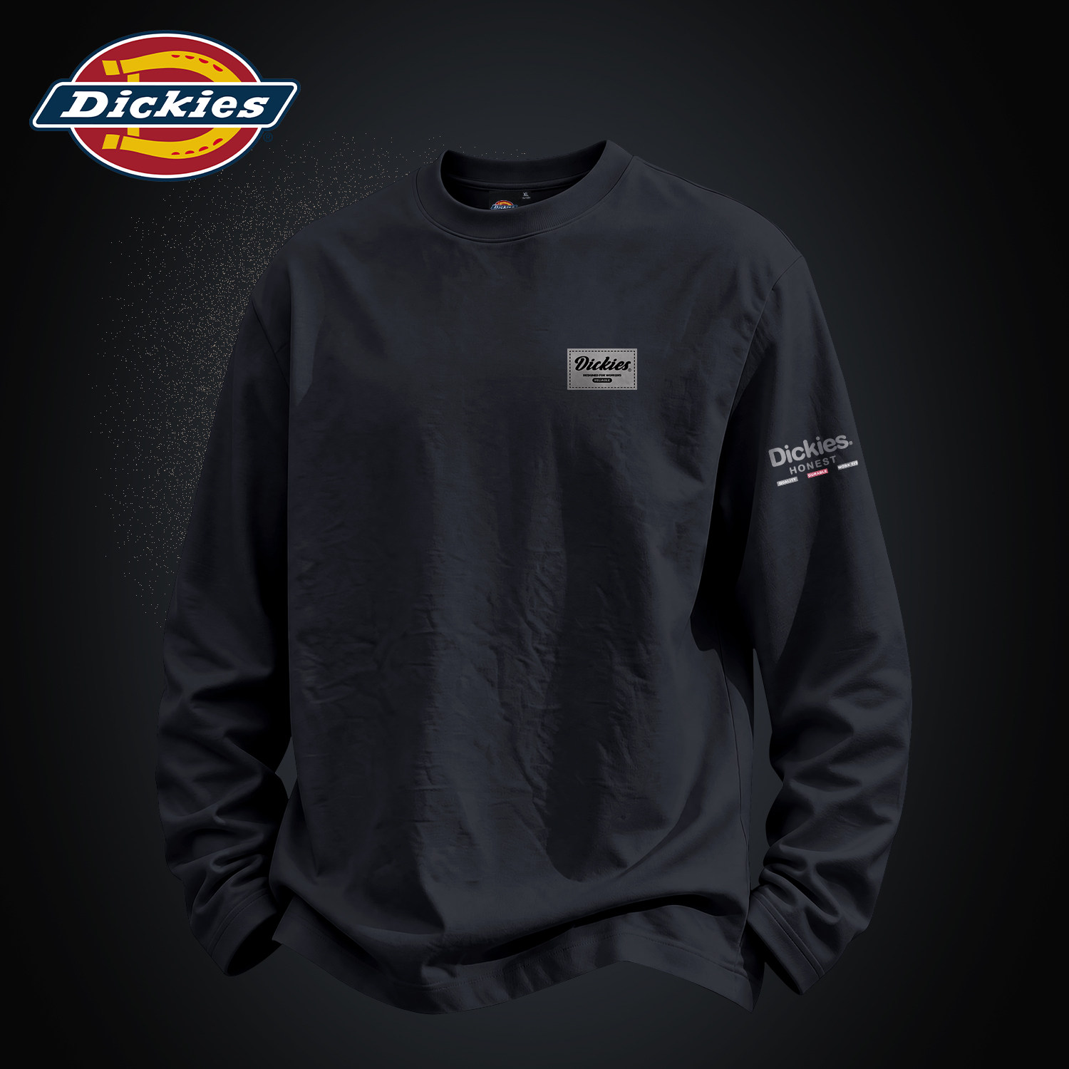 Dickies美式重磅纯棉长袖T恤男款