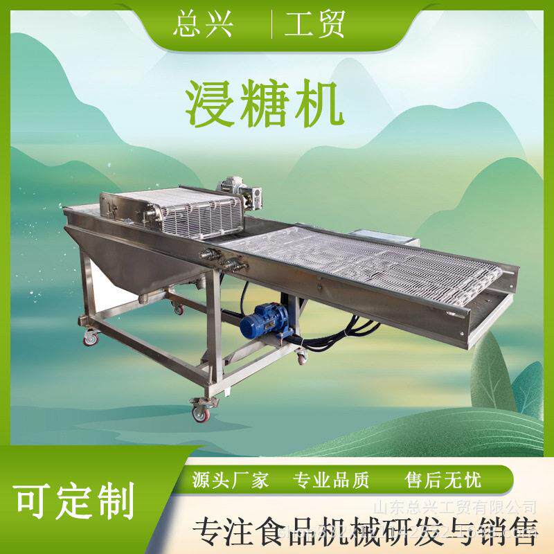 商用山楂球全自动上糖机冻干草莓浸入式上糖浆机器带加热保温