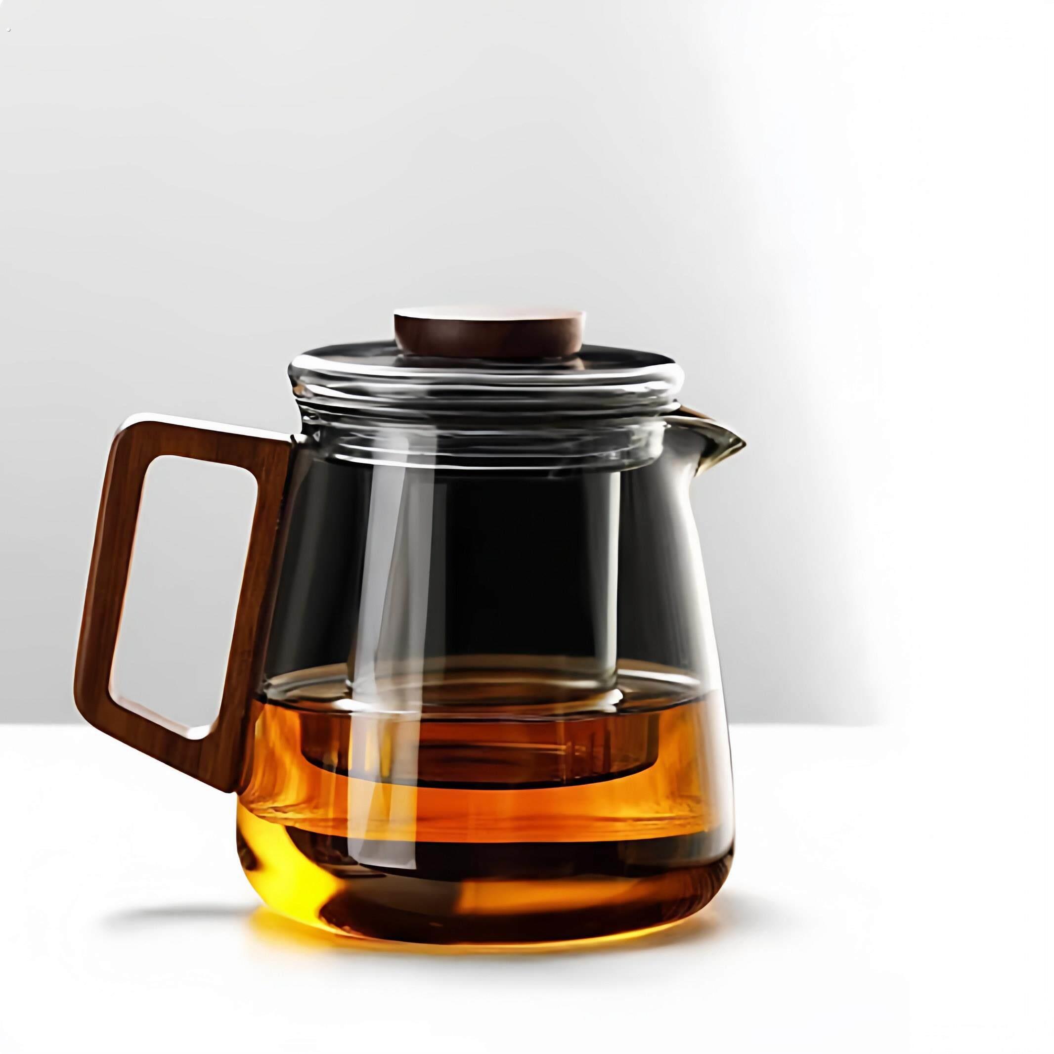 德国玻璃泡茶壶家用围炉煮茶壶耐高温加厚茶具茶水分离茶壶