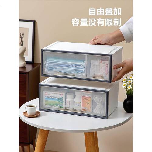 酒店前台百宝箱收纳盒酒精口罩收纳盒易耗品收纳盒民宿房卡分类盒