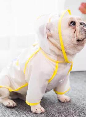 法斗专用雨衣狗狗斗牛犬巴哥波士顿梗宠物八哥雪纳瑞英斗贵宾雨披