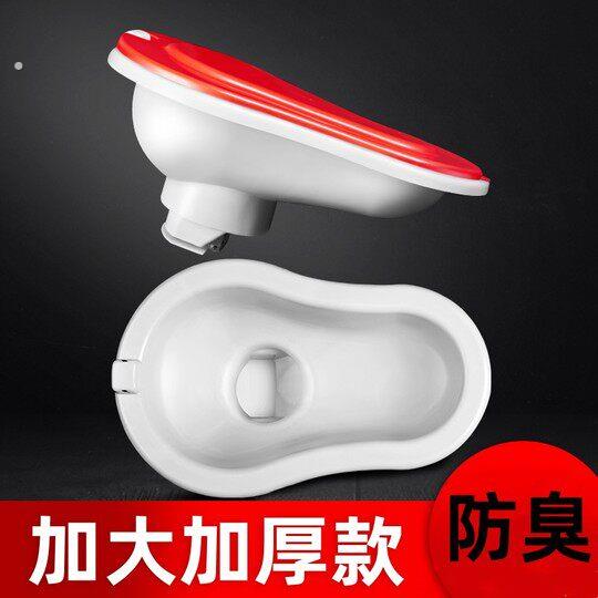 装修推荐临时马桶一次性塑料蹲便器工地施工简易小便器防臭可冲水