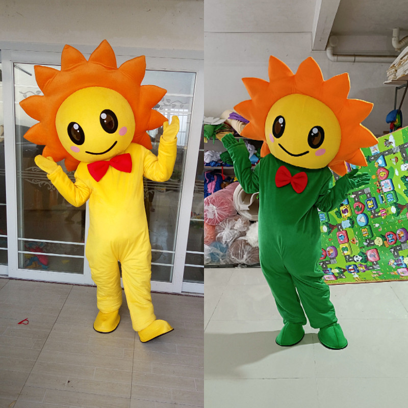 太阳花宣传可爱大树行走卡通人偶