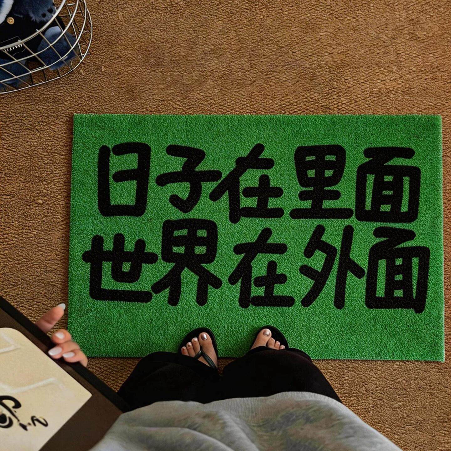 创意文字入户地垫丝圈脚垫进门家用耐脏免洗门垫加厚防滑脚踏垫
