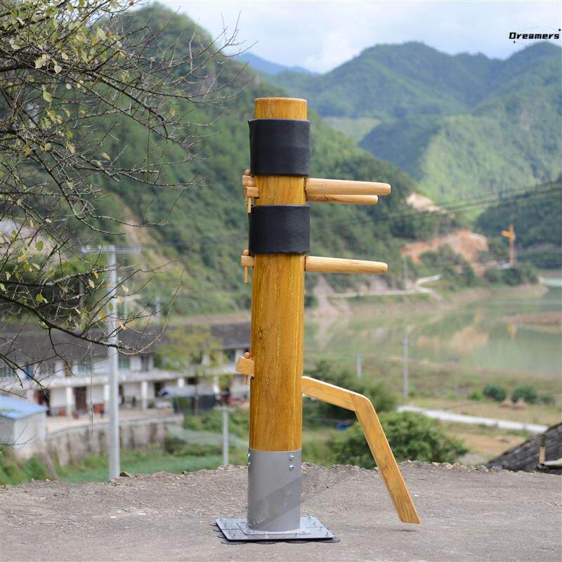 。咏春拳木人桩吸盘训练桩叶问儿童武馆立式击打桩护套拳击搏击靶