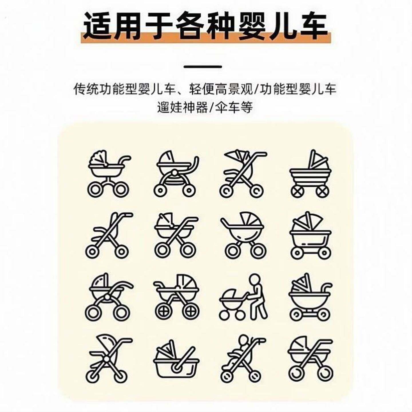 婴儿车蚊帐全罩式通用推车防蚊罩