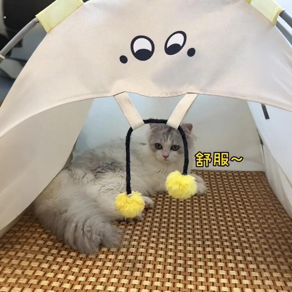 猫咪帐篷猫窝带凉席四季通用夏天户外狗狗帐篷睡窝春夏季宠物用品