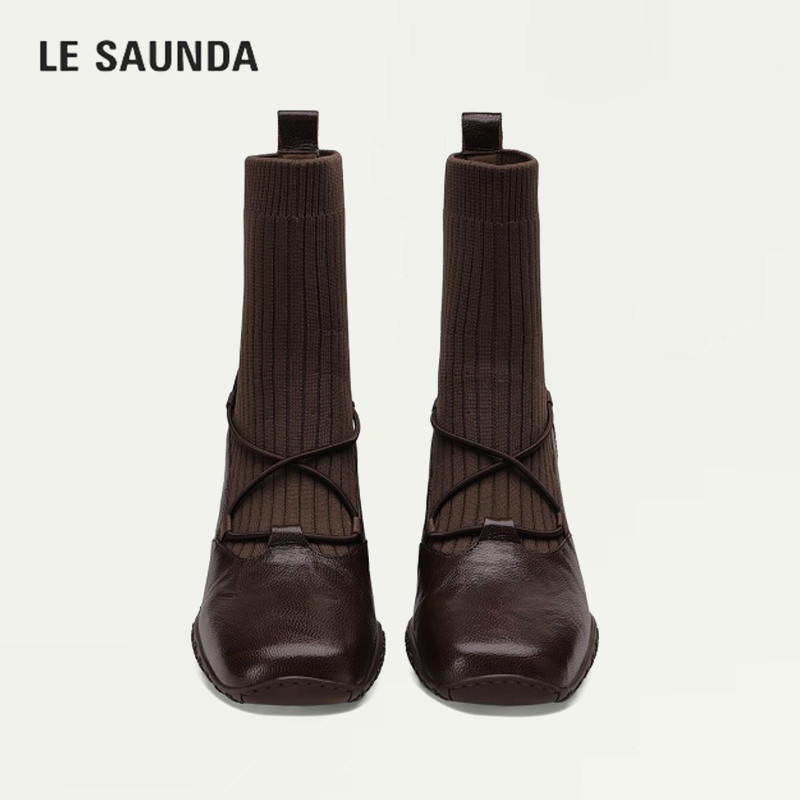 LESAUNDA/莱尔斯丹套筒弹力短靴
