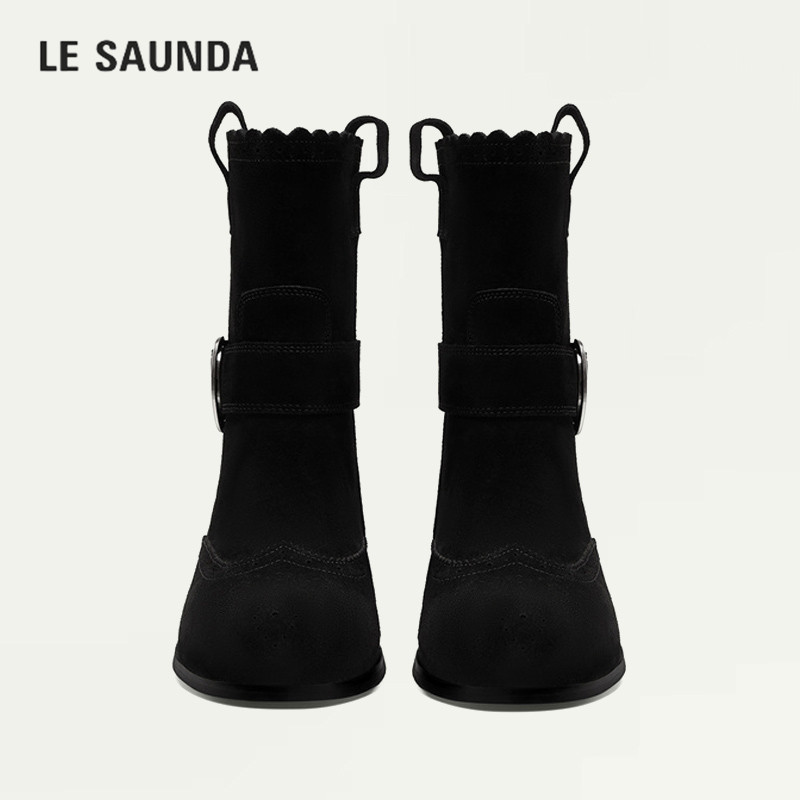 LESAUNDA/莱尔斯丹套筒时装靴