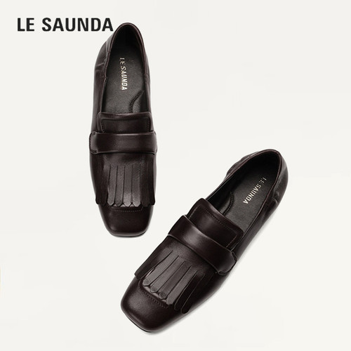 LESAUNDA/莱尔斯丹休闲豆豆单鞋