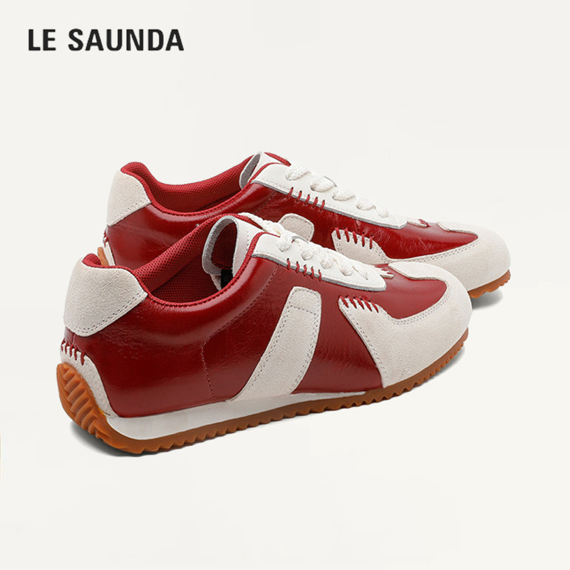 LESAUNDA/莱尔斯丹拼色德训鞋