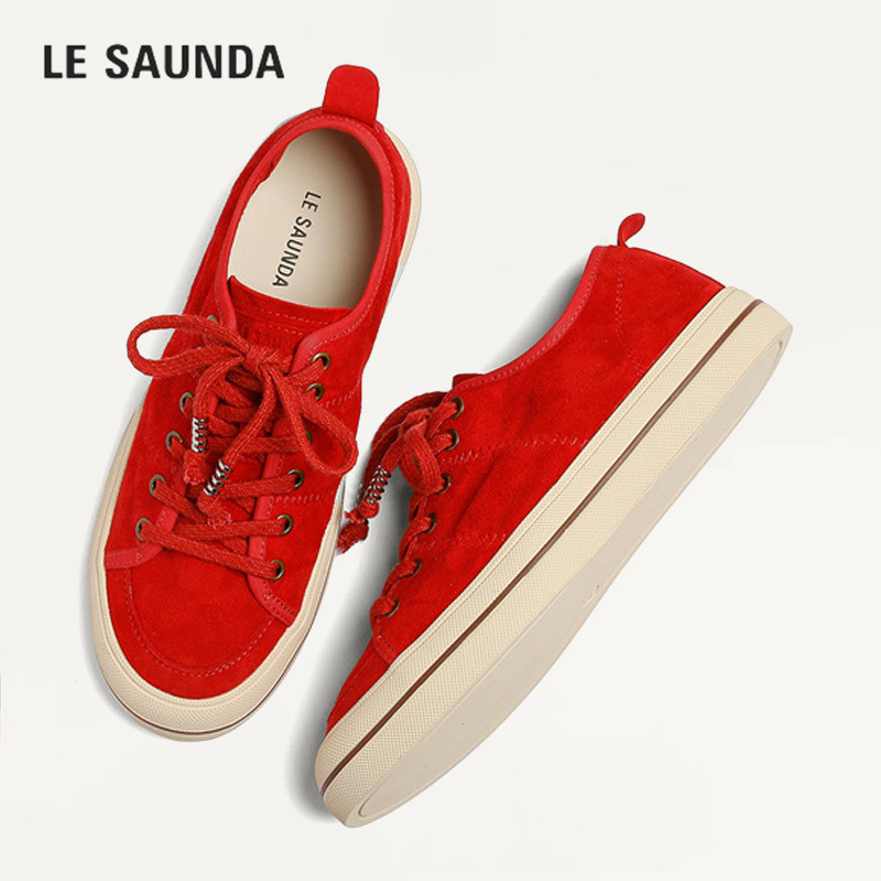LESAUNDA/莱尔斯丹厚底休闲板鞋